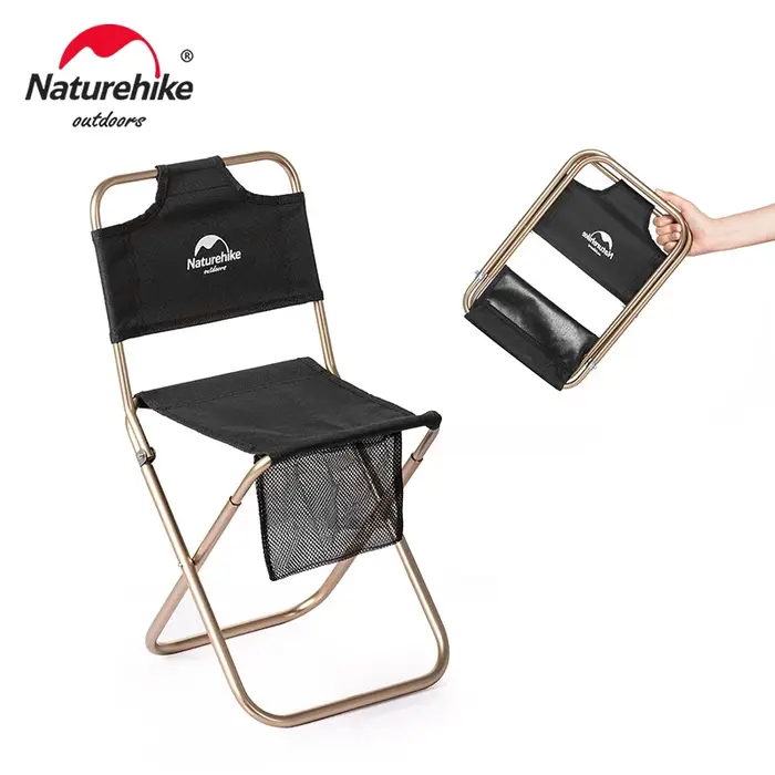 Natureifa-Chaise de plage ultralégère, pliante, portable, avec sac en filet, pour camping, pique-niq