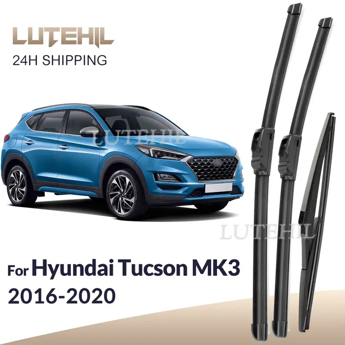 Jeu de balais d'essuie-glace avant et arrière, pour Hyundai Tucson TL 2016 2017 2018 2019 2020, 26 "