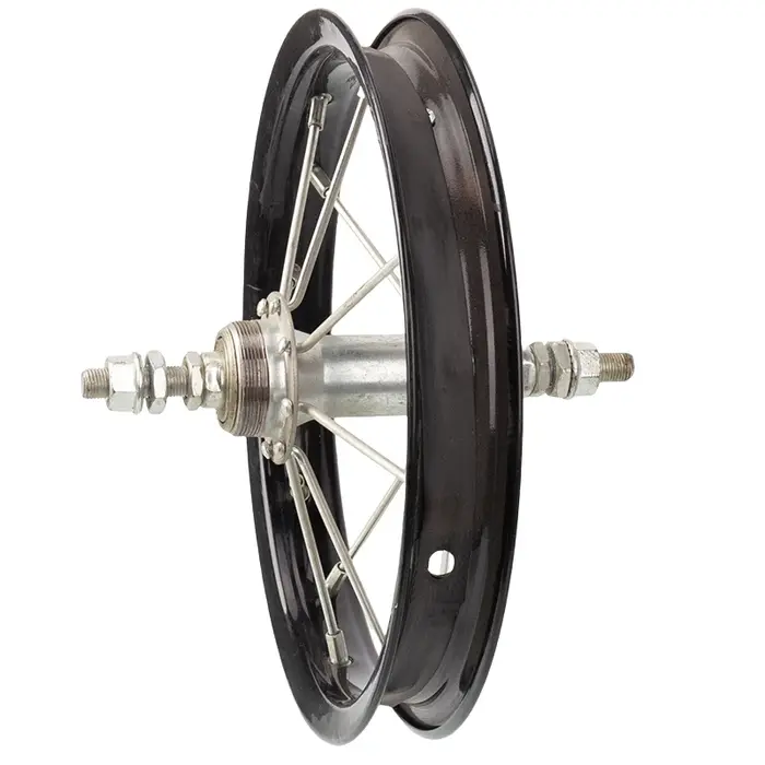 Accessoires de vélo pour enfants, roue arrière robuste de 12 pouces, noire et durable