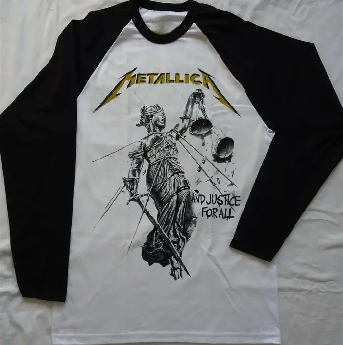 T-shirt à manches longues unisexe de la nouvelle groupe de pop Metallica, chemise à la mode, style s