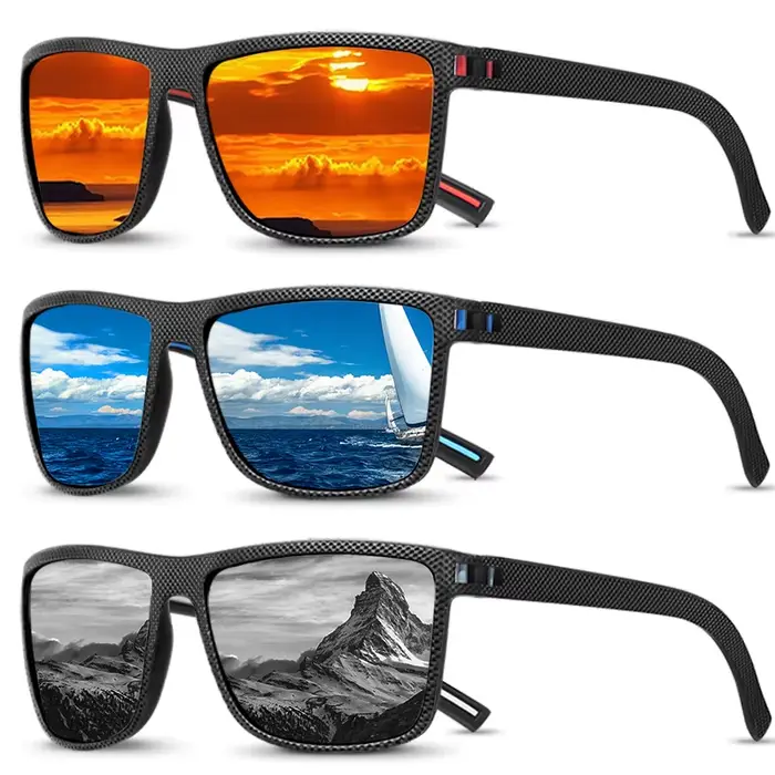 1/2 pièces lunettes de soleil hommes polarisées femmes UV400 lunettes de soleil lunettes de pêche lu