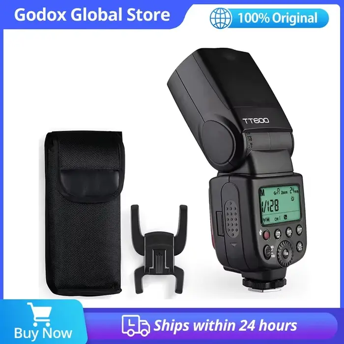Flash Godox TT600 2.4G sans fil X-system GN60 Master/Slave pour appareils photo Canon, Nikon, Sony, 
