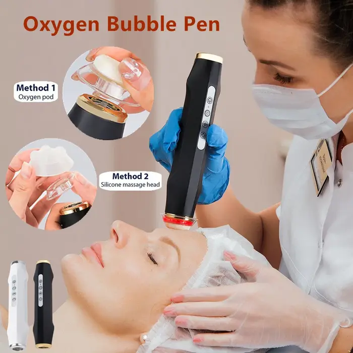 Stylo à bulles d'oxygène CO2 oxygène Machine faciale Portable CO2 Gel dispositif de soins de la peau