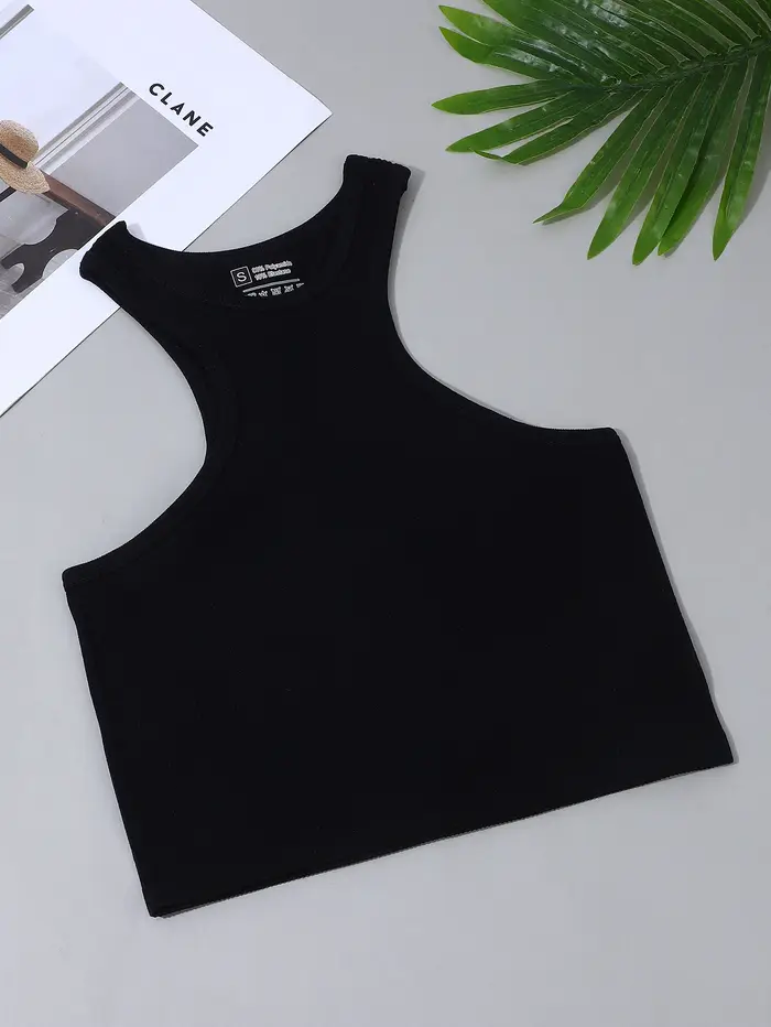 Gilet côtelé de yoga tricoté sans couture, haute élasticité, dos de travail, sans manches, sexy, col