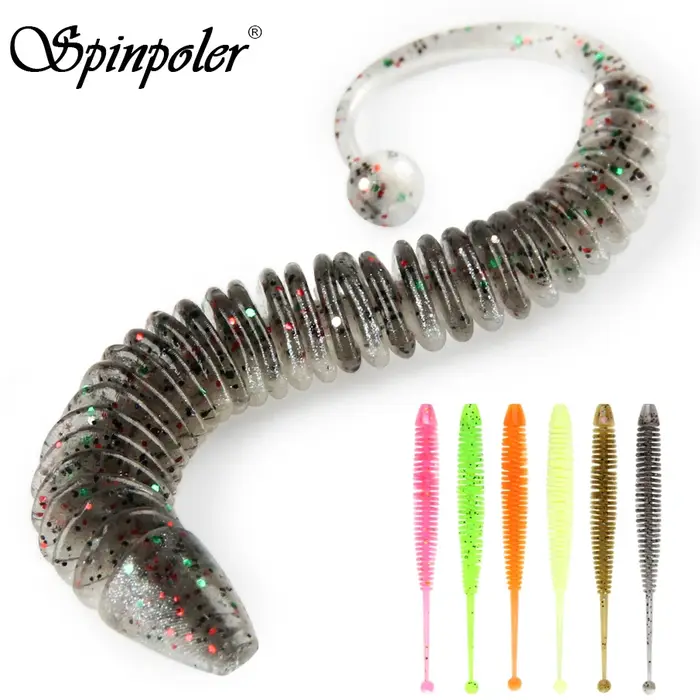 Spinpoler nouvelle queue d'écureuil leurre souple appât de pêche ver route sous-appât appât souple i