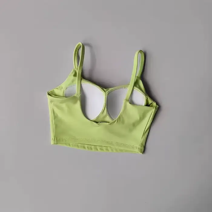 Soutien-gorge de sport push-up pour femmes - Coussinet fixe pour yoga, fitness et course respirant