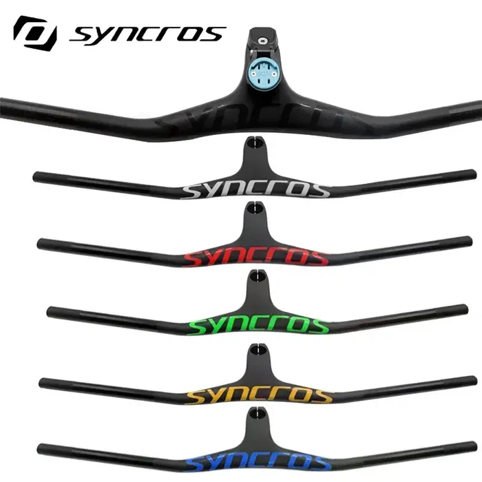 Syncros – guidon intégré pour vtt, plusieurs couleurs, tige de guidon en Fiber de carbone en forme u