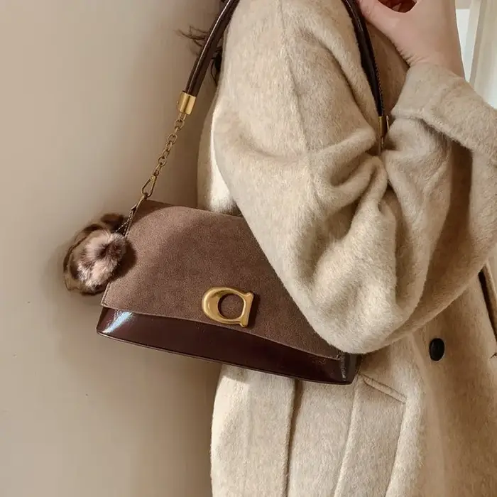 Sacs à langer élégants en cuir pour femmes, sac messager vintage stylé, sac bandoulière minimaliste 
