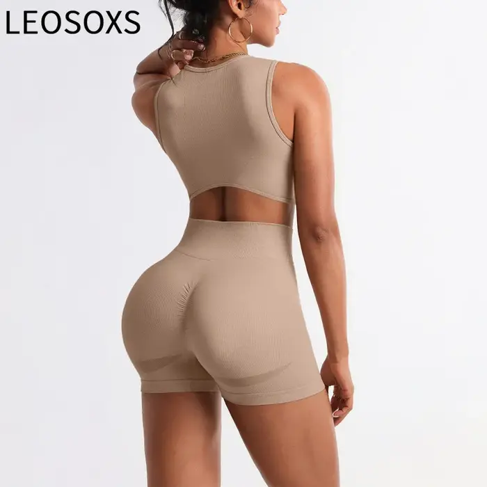 LEOSOXS 2 pièces ensemble de Yoga sans couture vêtements de sport vêtements de sport costumes de Yog