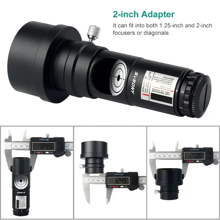 SVBONY 1.25 "télescope collimateur 2" adaptateur télescope réflecteur newtonien pour l'astrophotogra