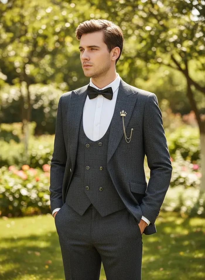 Costume homme ST Cassy de haute qualité, 3 pièces, élégant, coupe slim, pour mariage, cérémonie, aff
