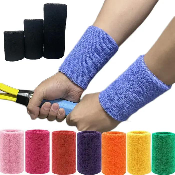 Lot de 2 bracelets de sport, serviette bracelet tennis,sweat bands,protège poignet, pour le Basketba
