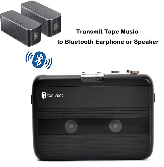 Lecteur de cassette Bluetooth, émetteur FM, baladeur stéréo, radio FM, lecteur de bande personnelle 