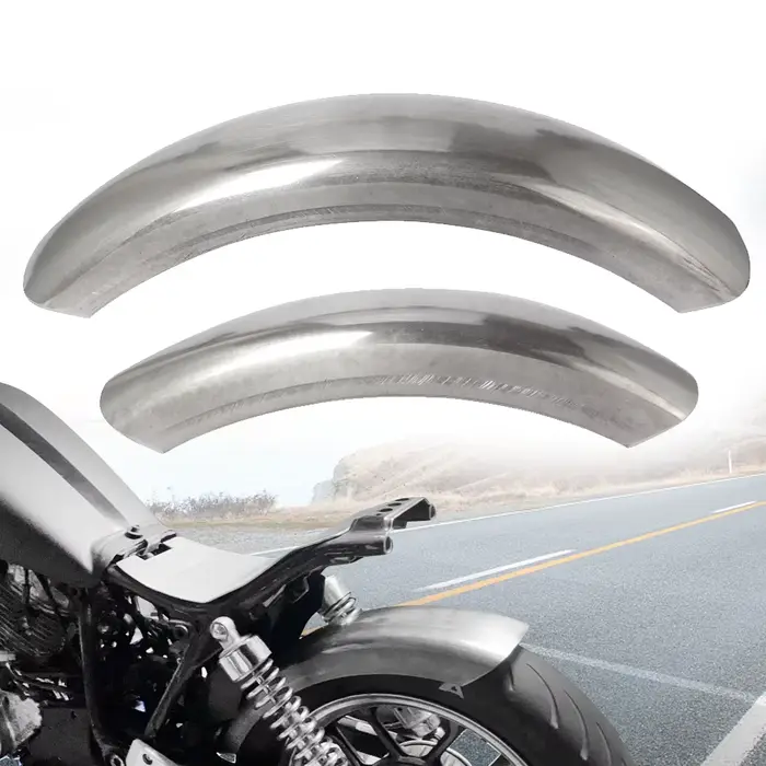 Garde-boue de protection de roue arrière pour moto Cafe Racer, 6.1 pouces, court/long, en acier non 