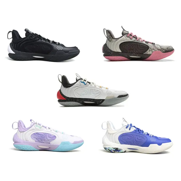Li-Ning Chaussures de basket-ball WADE ICE 2 V2 pour hommes, chaussures de sport BOOM Cushion Stable