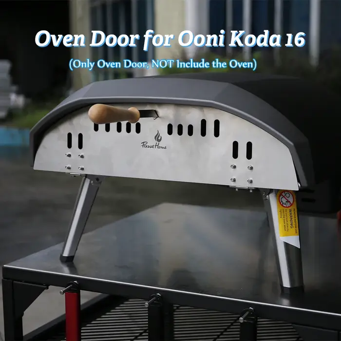 Porte de four à pizza en acier inoxydable de 16/12 pouces, parfaitement dimensionnée pour OONI Koda 