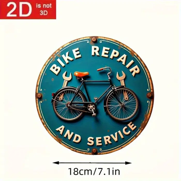 Décoration murale en bois de vélo vintage 2D design rustique pour garage ou man cave support pré-percé cadeau unique pour cyclistes occasions spéciales
