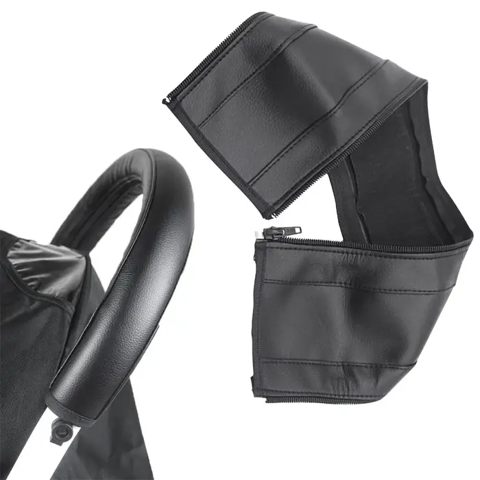 Juste de protection en cuir PU pour poignée de poussette de bébé, étui d'accoudoir de poussette, acc