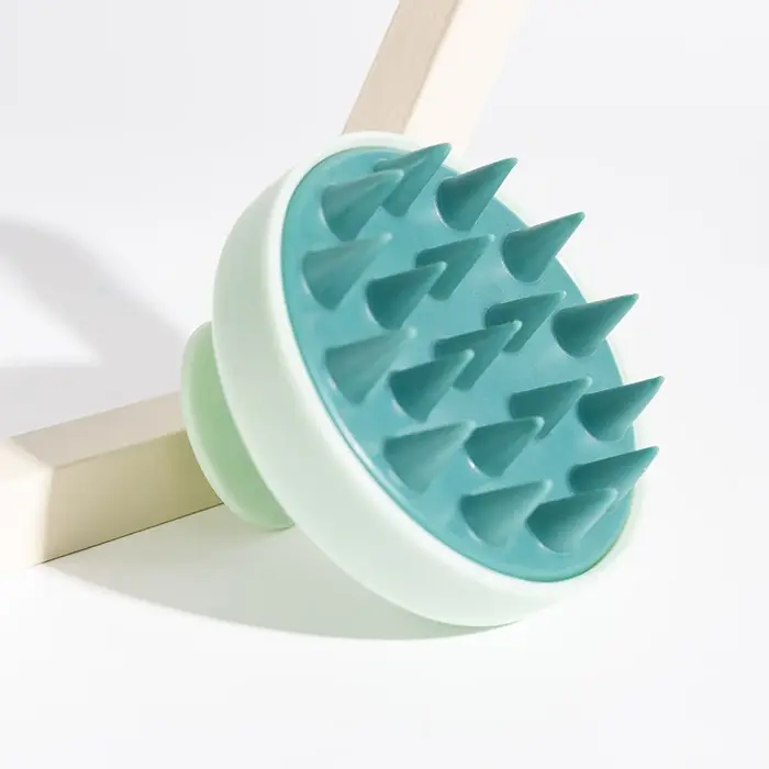 Brosse de Énergie du Cuir oral elu en Silicone, Peigne à Poignée Magique, Spa