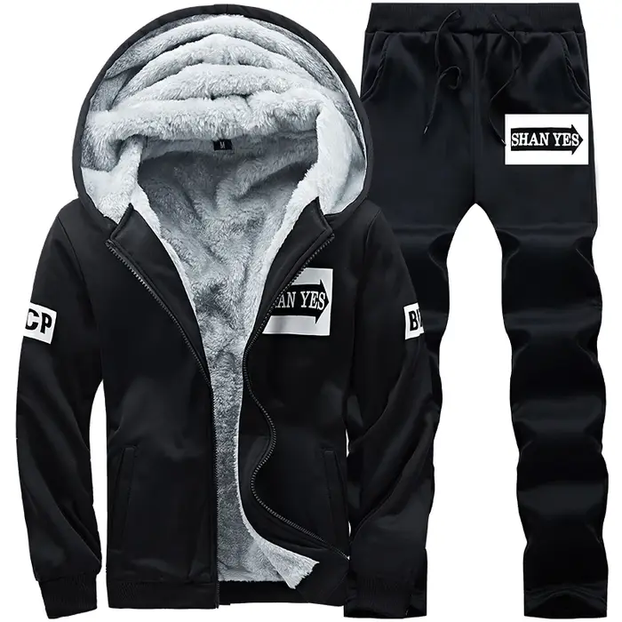 Wolf Czuadlte2024New hiver hommes ensemble de sport pantalons décontractés pull à capuche jeunesse g
