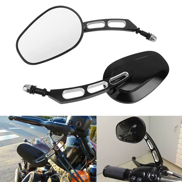 Rétroviseurs de moto rétroviseurs en verre rétroviseur latéral droit gauche pour Harley 883 1200 48