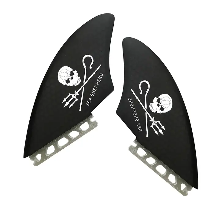 AQUBONA Aileron de quille de planche de surf Aileron simple double languette Aileron de crâne pour p