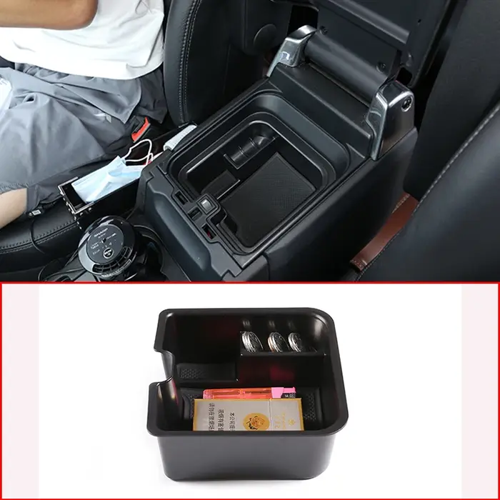 Accoudoir de Console centrale de voiture en plastique ABS, boîte de rangement pour Land Rover Discov