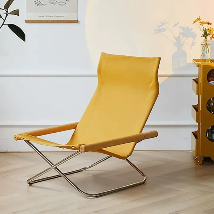 Canapé japonais en toile simple, chaise longue, chaise pliante, chaise de plage, balcon, loisirs ext