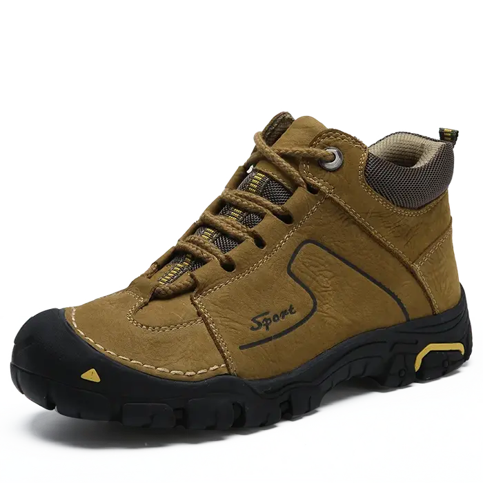 Chaussures de randonnée imperméables en cuir véritable pour hommes, baskets de marque, de randonnée,