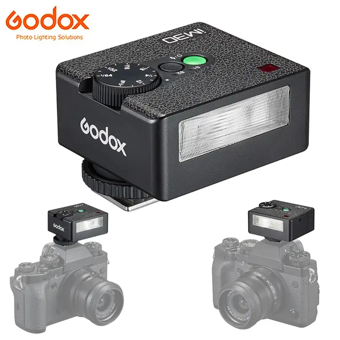 GODOX iM30 Mini Flash sur caméra portable GN15 6500K ± 200K 7 niveaux de puissance 1/64 ~ 1/1 Speedl