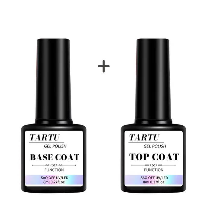 Ensemble de vernis à ongles en Gel fonctionnel multi-usage de 8ml, couche de Base, couche de finitio