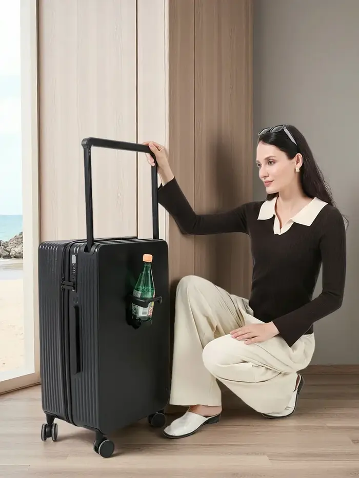 Ensemble de bagages 20+14"24+14" avec USB et porte-gobelet TSA Lock 360 ° Roues crochet de pied