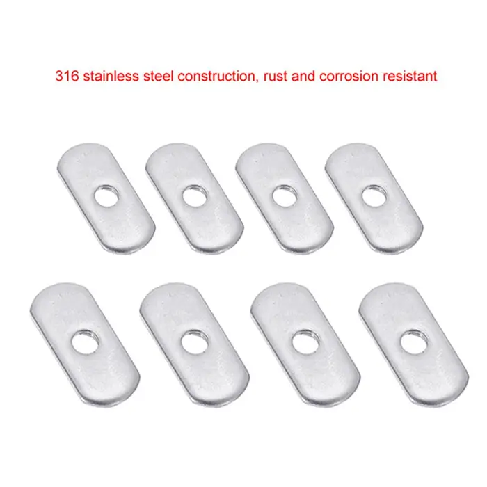 4 pièces Kayak canoë M5/M6 écrou coulissant en acier inoxydable montage latéral Rail coulissant Sild
