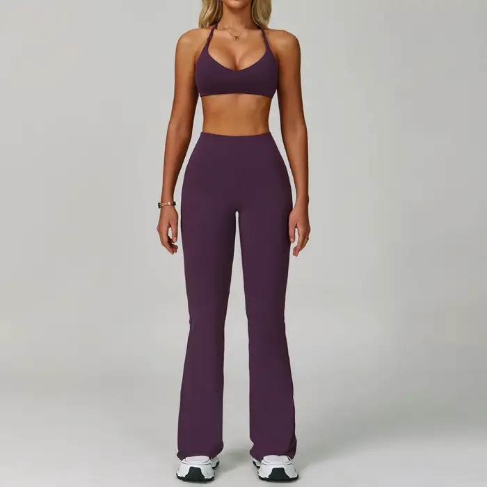 Ensemble de survêtement pour femmes 2 pièces Vêtements de fitness Ensembles de yoga Vêtements de spo