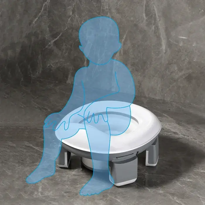 New 3-in-1 Travel Potty Portable Kids Potty Folding Safe Silicone Baby Potty Training Seat Family Ou