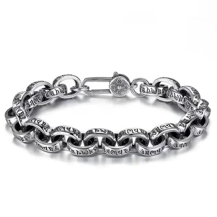 Bracelet Mantra à Six caractères en argent Sterling S925 pour hommes et femmes, haute qualité, prix 