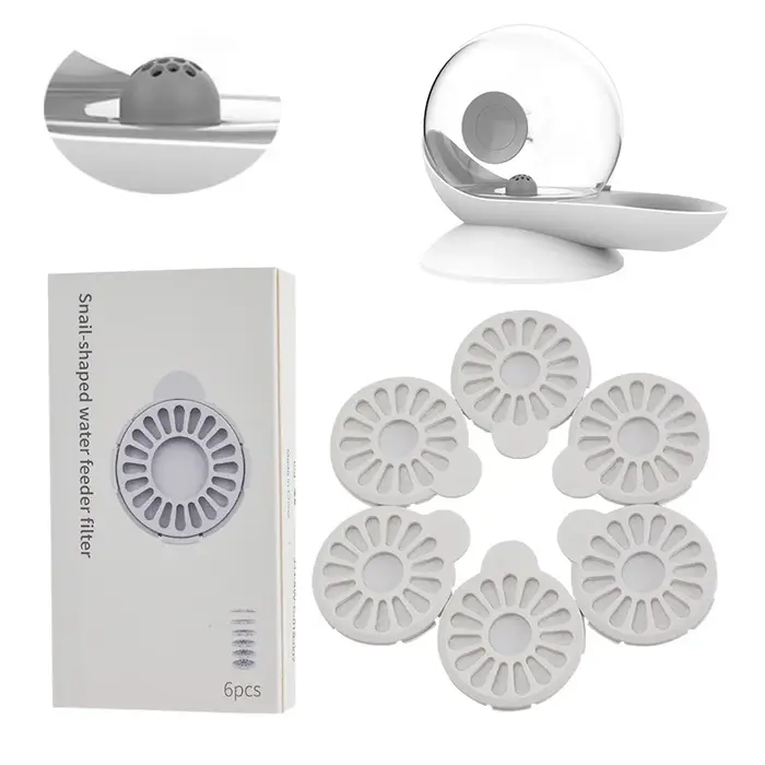 Filtre de fontaine d'eau pour chat, 6 pièces/12 pièces, pour bulle d'escargot, filtres de remplaceme