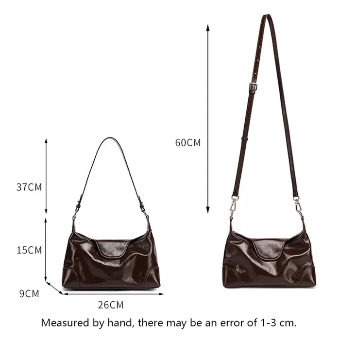 Sac à main en cuir véritable souple pour femme, sac à bandoulière décontracté multifonctionnel pour 