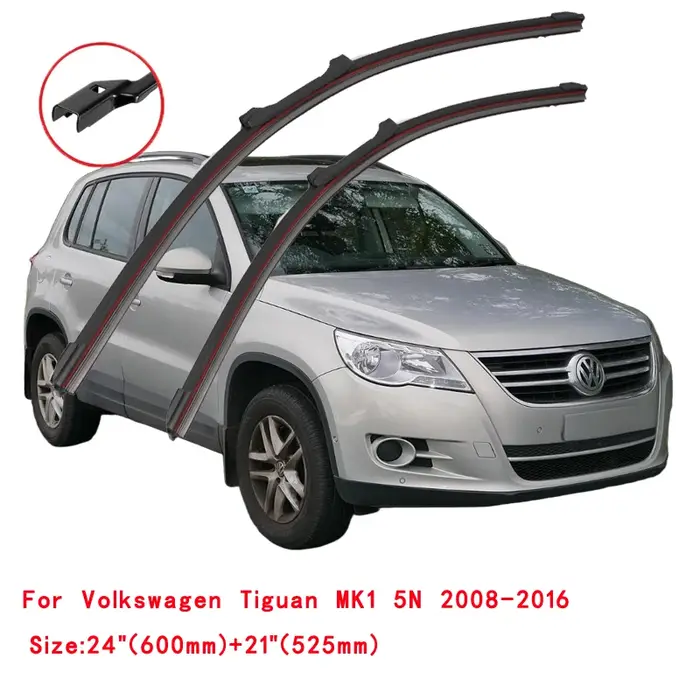 Essuie-glace avant de voiture pour Volkswagen Tiguan, 5N, MK1, 2007, 2008, 2009, 2010, 2011, 2012, 2