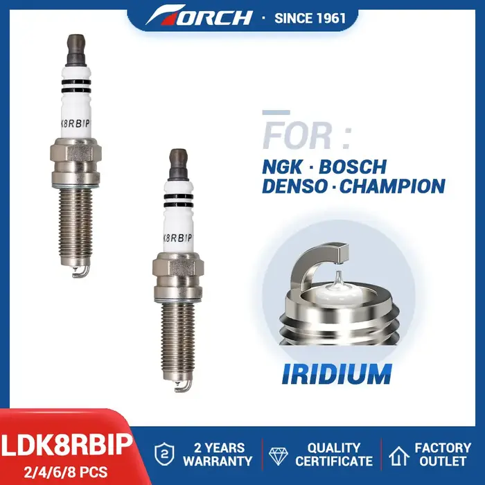 Bougies d'allumage en Iridium platine, 2 à 8 pièces, remplacement pour bougies 4471 LKR8AP BMW 12127