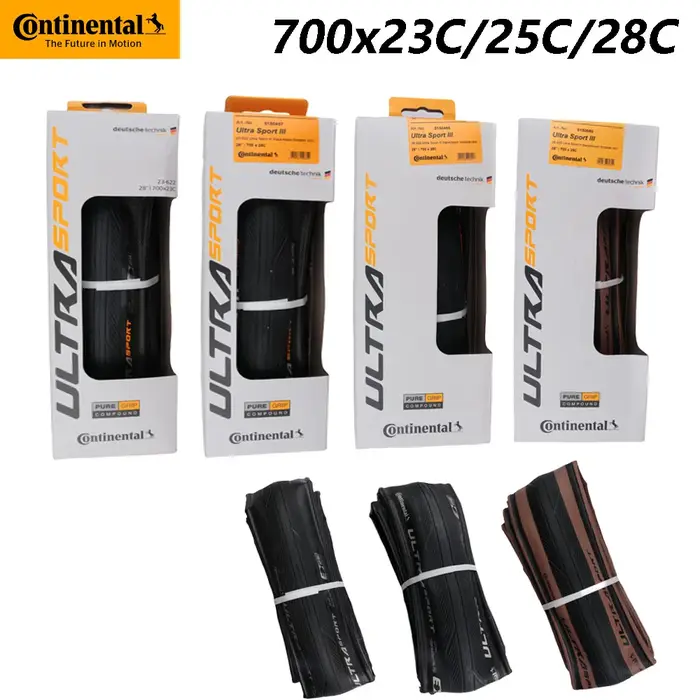 2 pièces Continental ULTRA SPORT III pneu de vélo de route Anti-crevaison pneu de route pliant 700x2