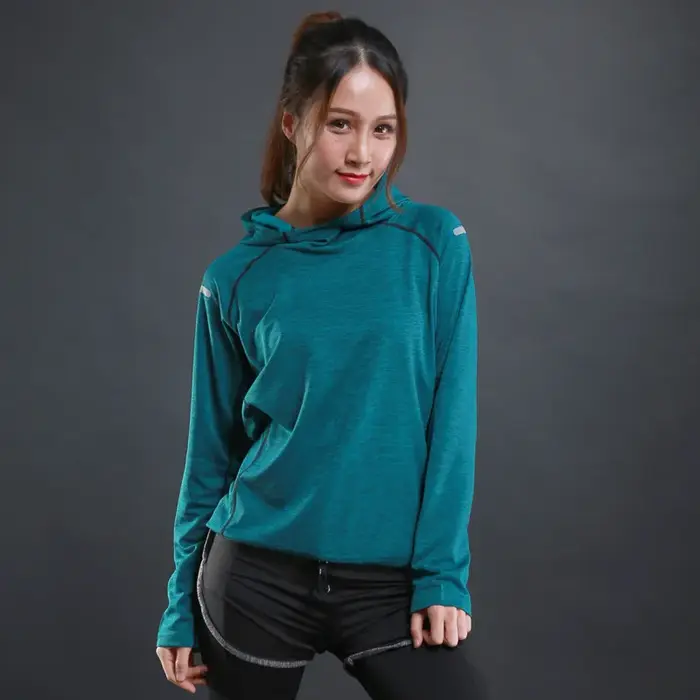 Veste de course à capuche pour femmes - Vêtement sport réfléchissant nuit et 3 couleurs