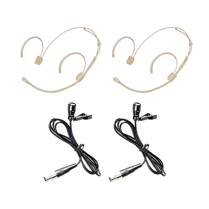 Leicozic 2 pièces AD4D AD4Q ensemble de microphones à revers Lavalier avec transmetteur Body Pack po