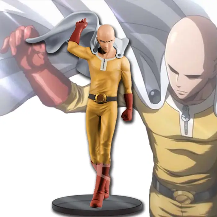 18CM Anime Figure UN PUNCH-MAN Figure Chauve Saitama Tatsumaki Debout Figure Modèle Jouet Statique C