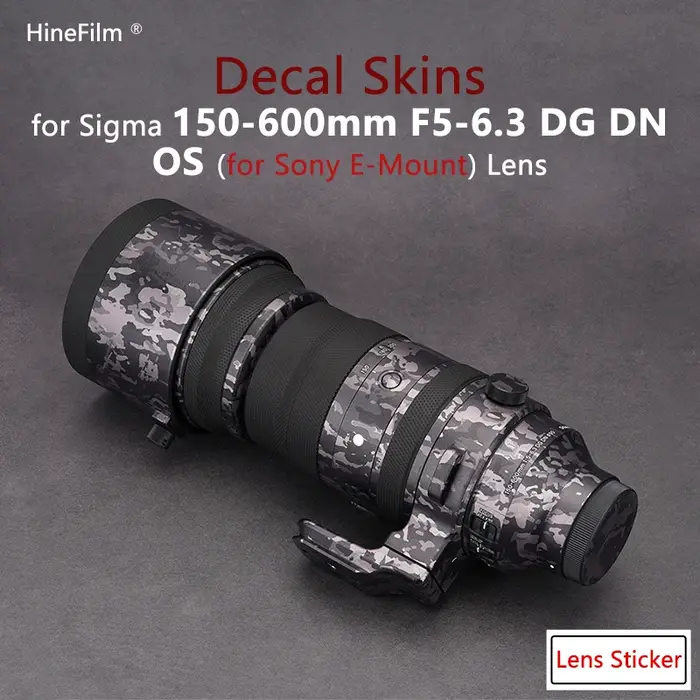 Peau pour Sigma 150600 pour sony E Mount Lens Skin 150-600 Premium Decal Skin pour Sigma 150-600mm F