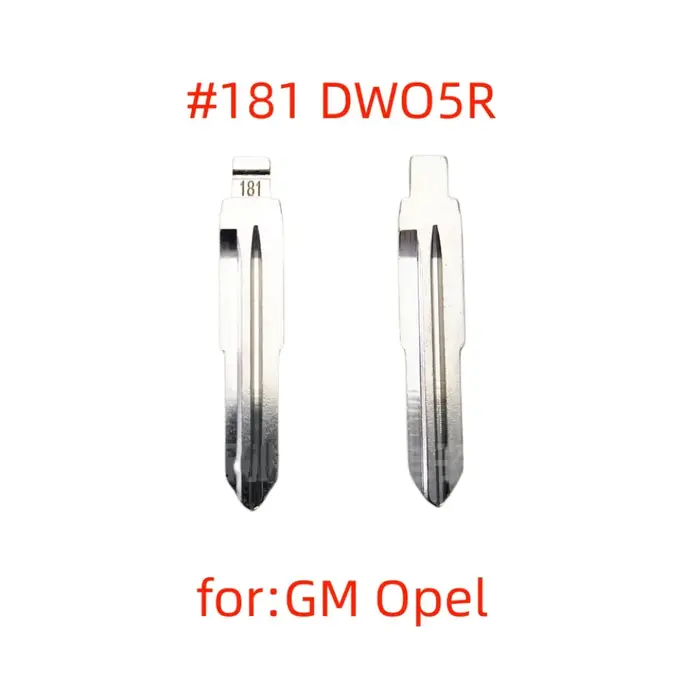 Bouton de clé 10 pièces 181 #   KD clé lame DWO5R clé à rabat en métal clé de rechange vierge pour X