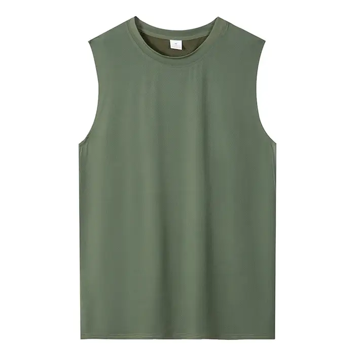 Débardeur de gymnastique pour hommes, chemise de Fitness sans manches, maille respirante, gilet de s