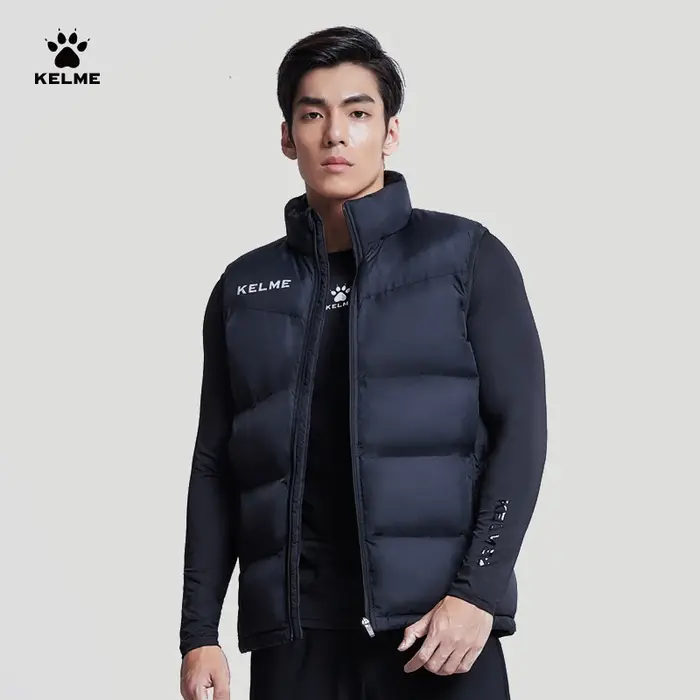 Veste coupe-vent imperméable homme KELME - Manteau sport hiver léger training extérieur col montant