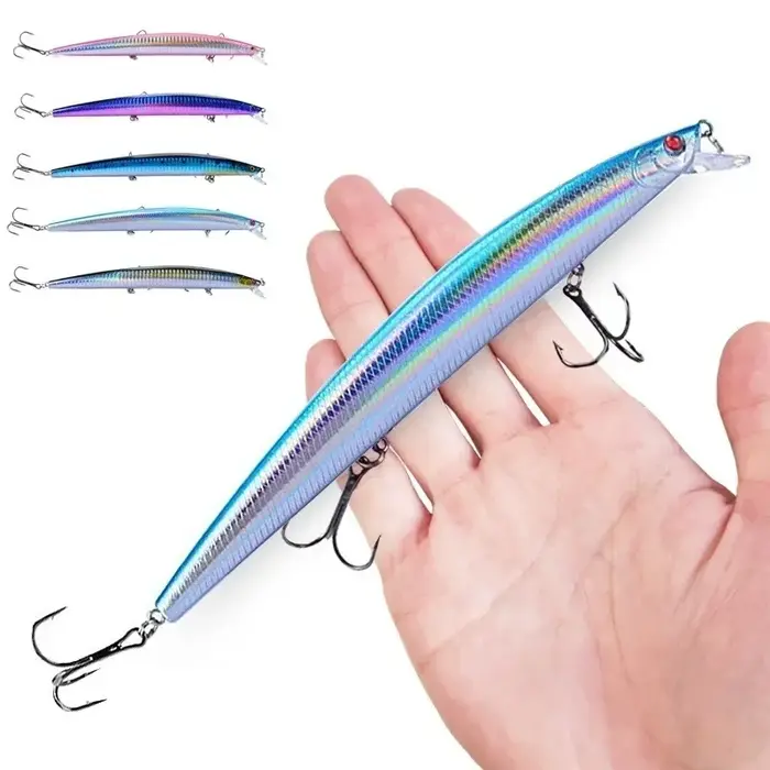 16 couleurs 18 cm 24g leurre de pêche méné Laser manivelle appât artificiel dur en plastique grand f