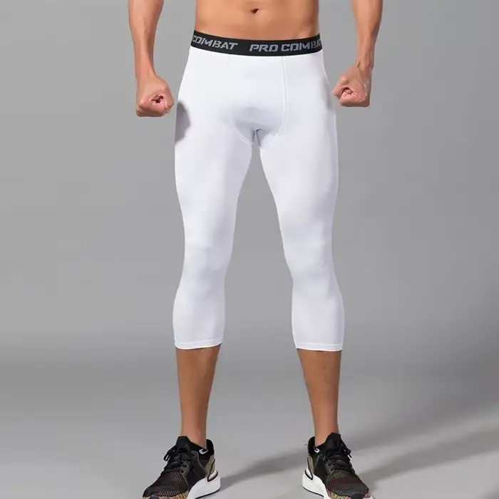 Shorts d'entraînement compression pour hommes - Idéaux pour la course et le yoga